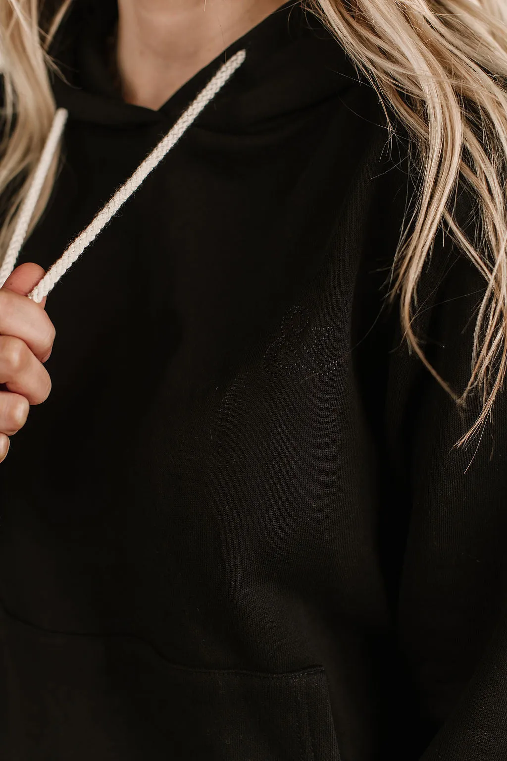 Ampersand Staple Hoodie- Black