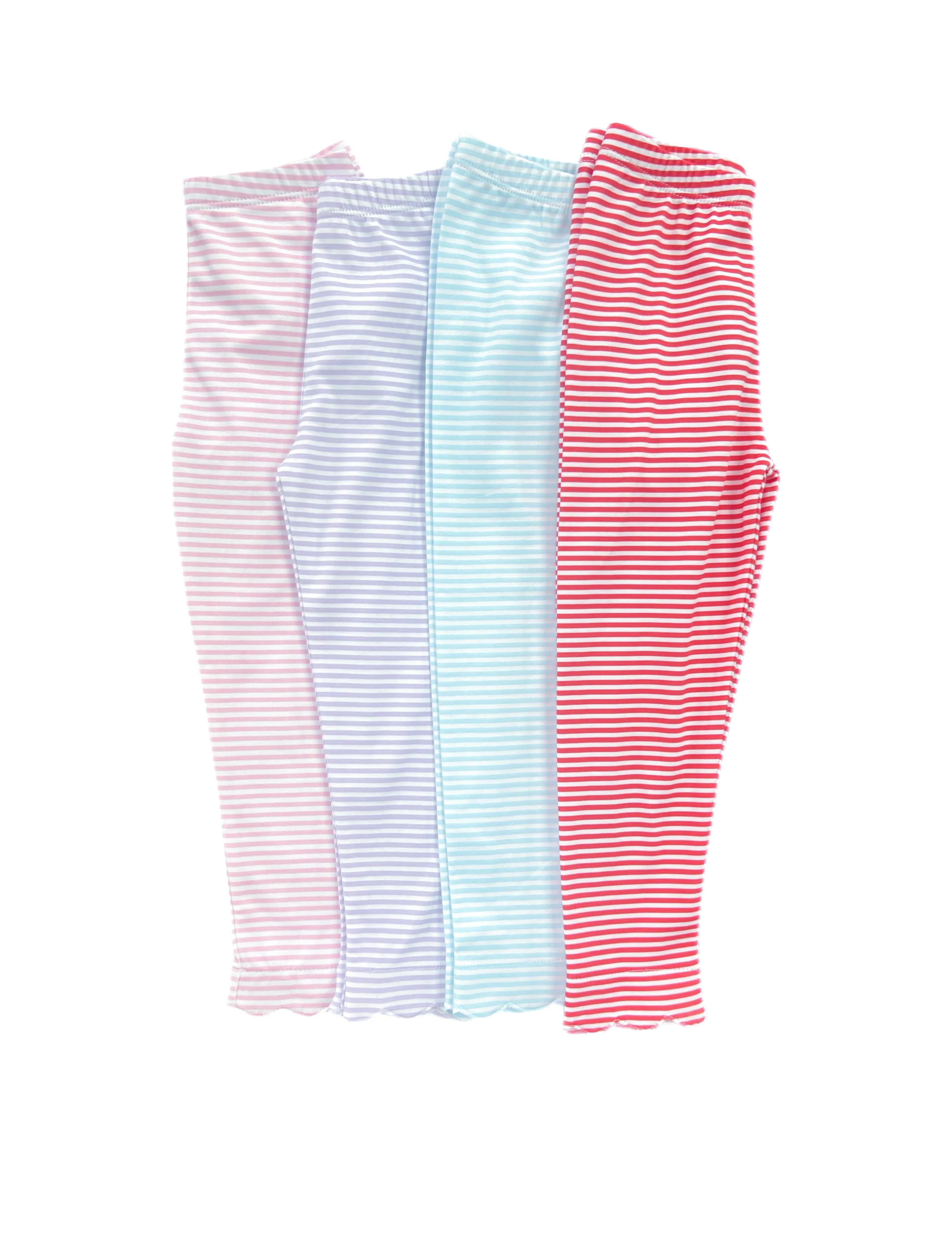 Basics Knit Leggings, Light Pink Stripe