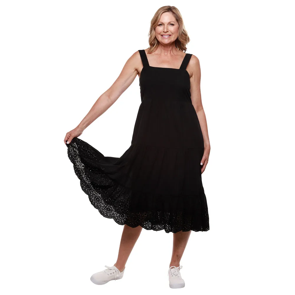 Cotton Eyelet Tiered Sun Dress