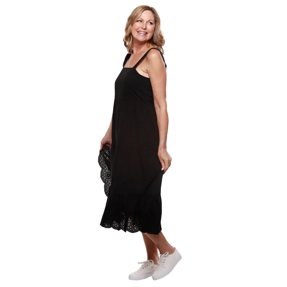 Cotton Eyelet Tiered Sun Dress