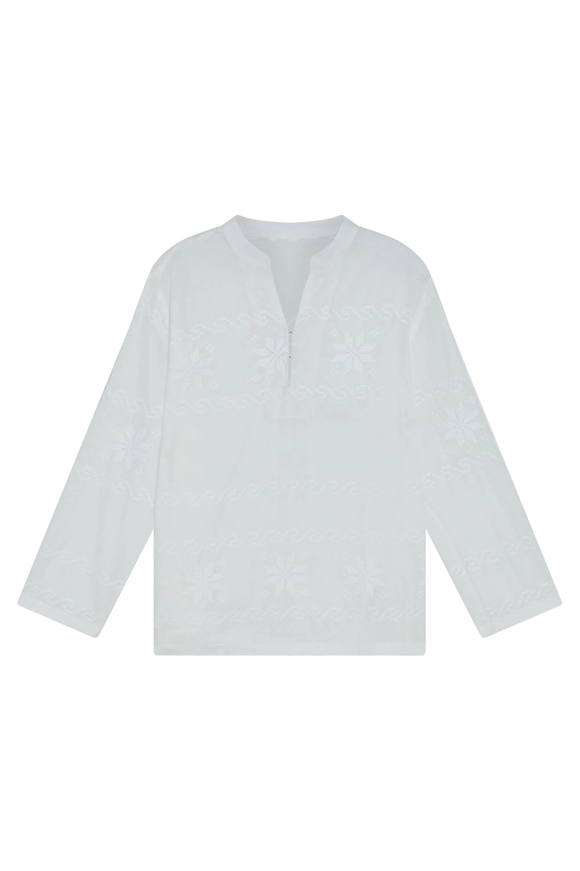 Embroidered Caftan Top