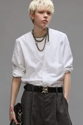 FOLDBACK SHIRT - OXFORD WHITE