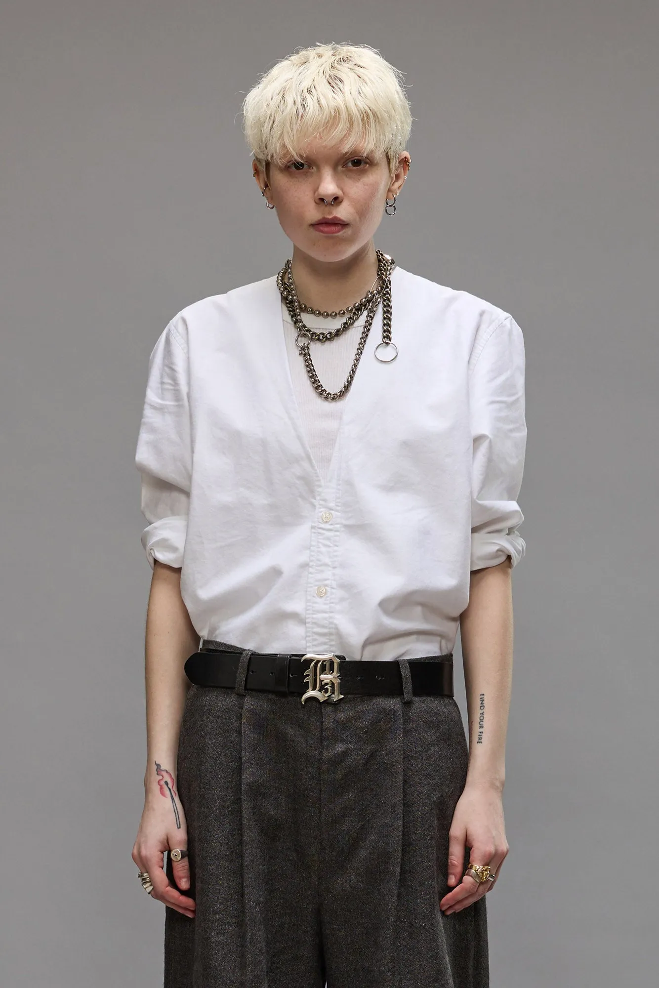 FOLDBACK SHIRT - OXFORD WHITE