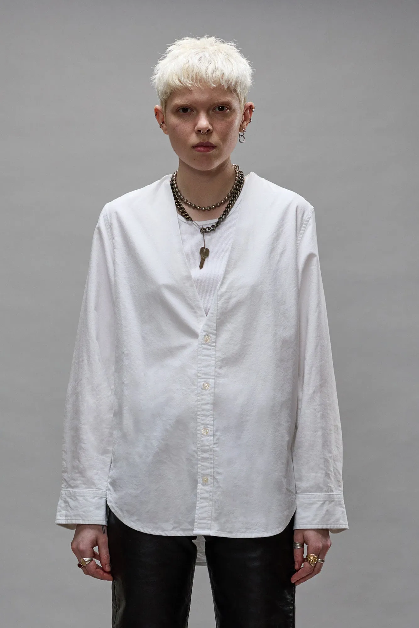 FOLDBACK SHIRT - OXFORD WHITE