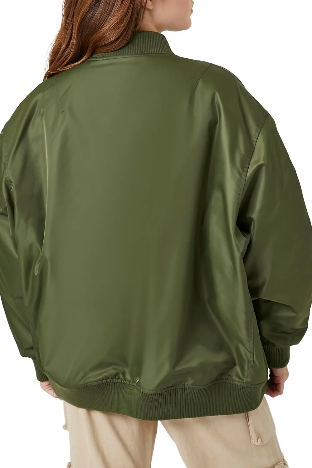Forever 21 Women's Zip-up Bomber Jacket