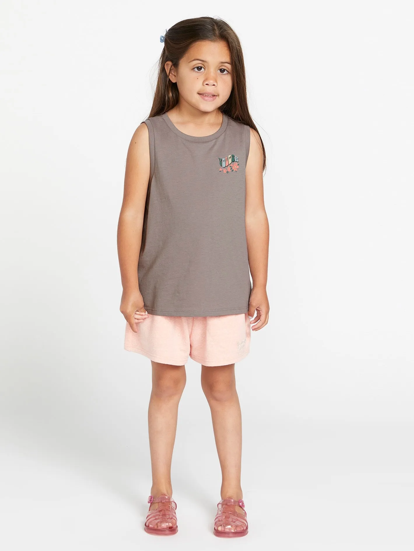 Girls Flexin Muscle Tank - Daze Grey