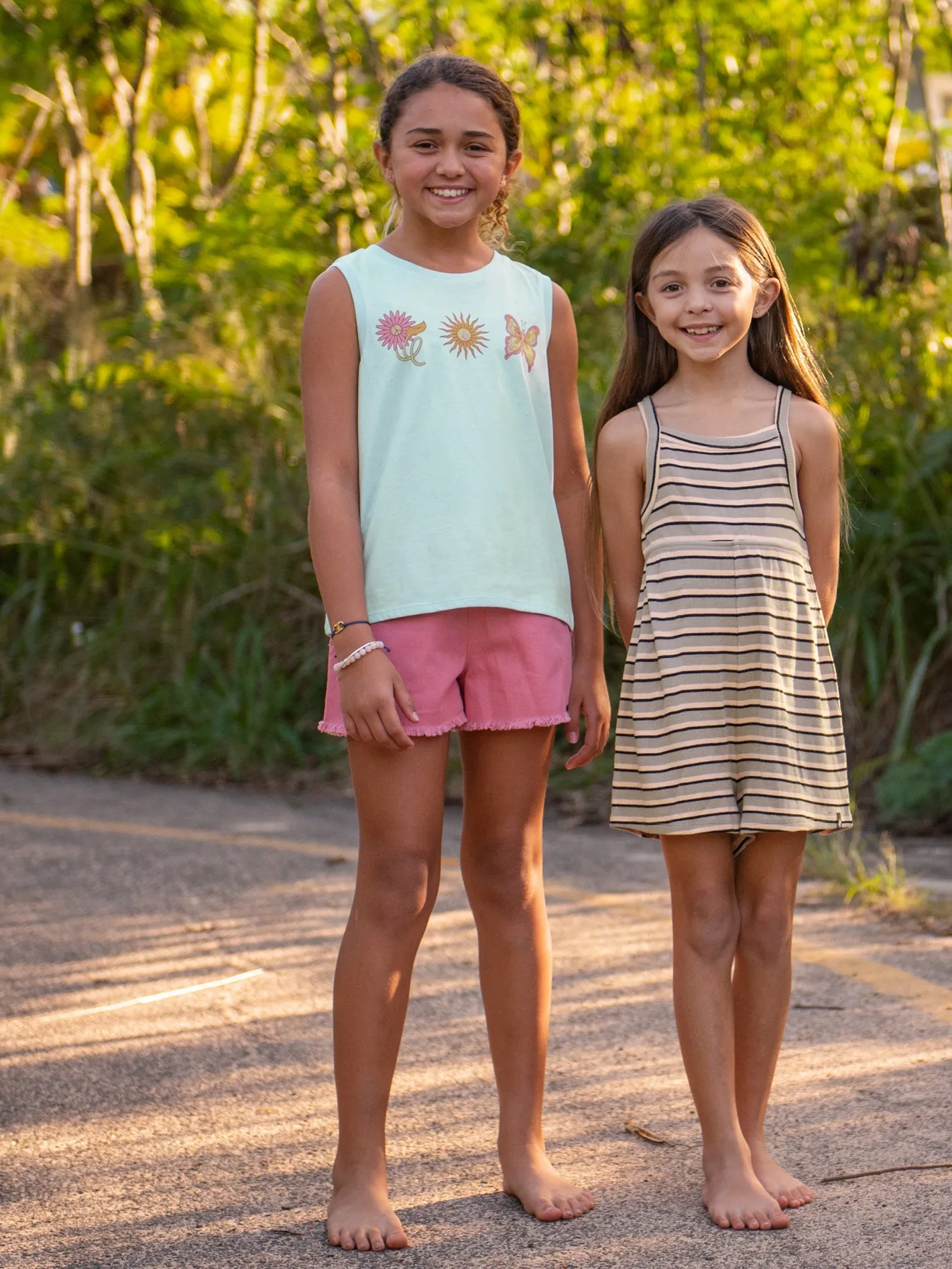 Girls Flexin Muscle Tank - Pale Aqua