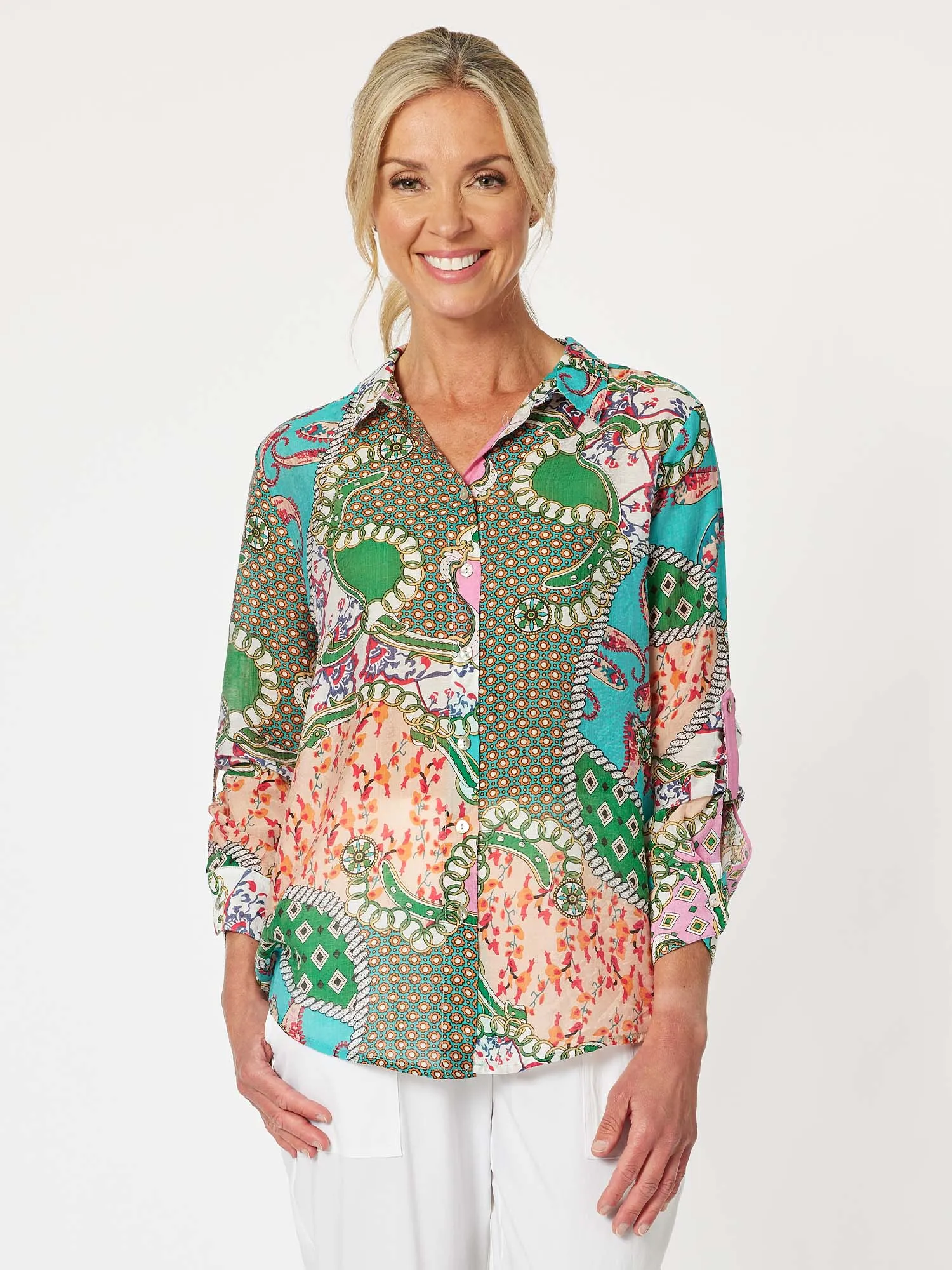 Giverny Print Shirt - Multi