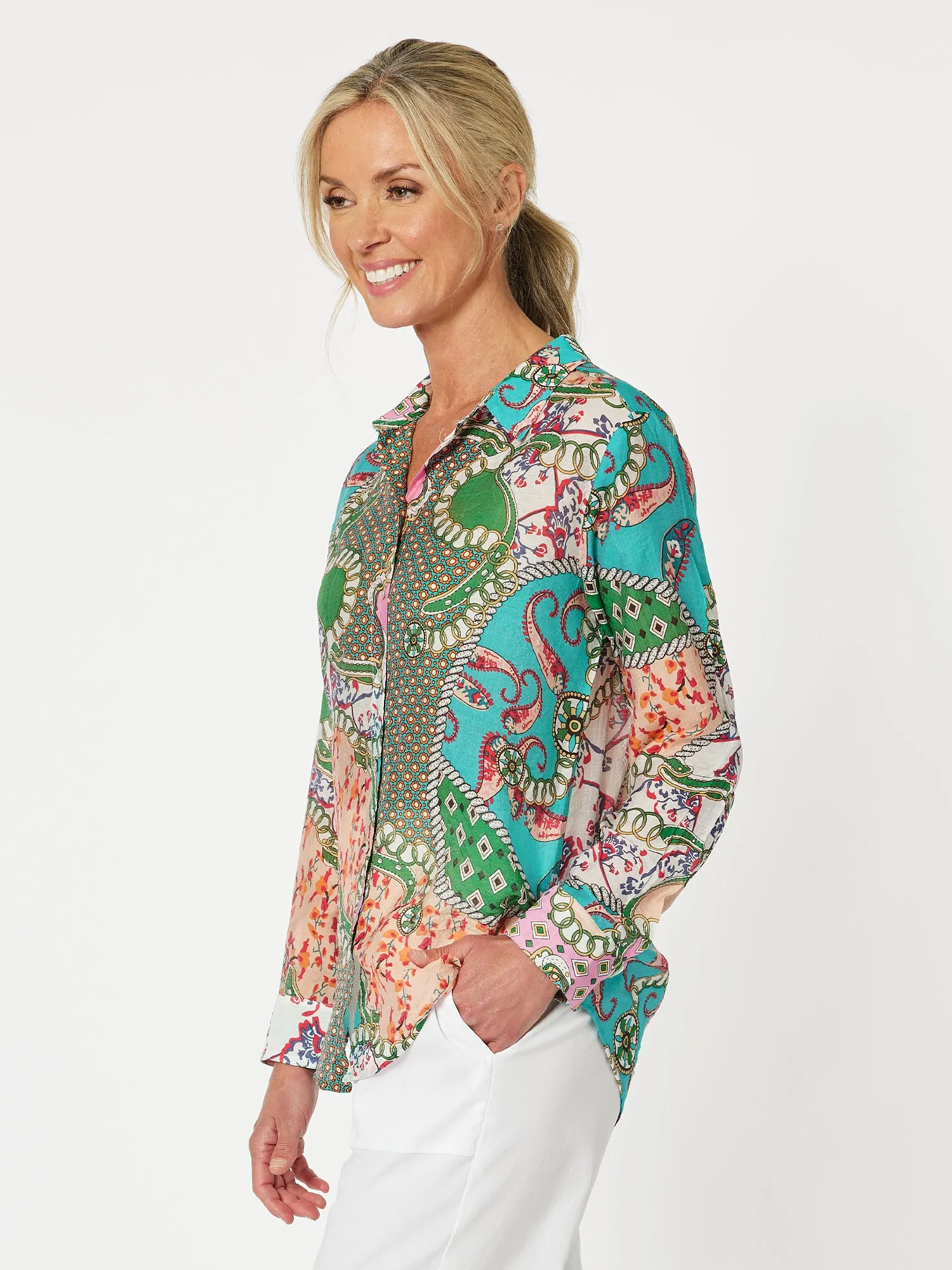 Giverny Print Shirt - Multi