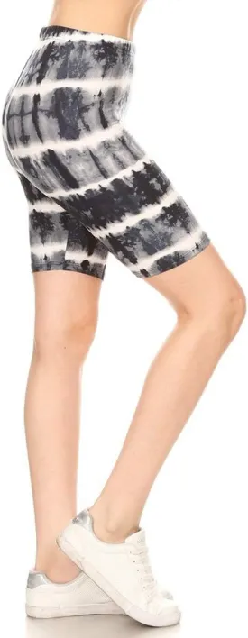 Leggings Depot Women's Fashion Biker Shorts Popular Prints BAT1