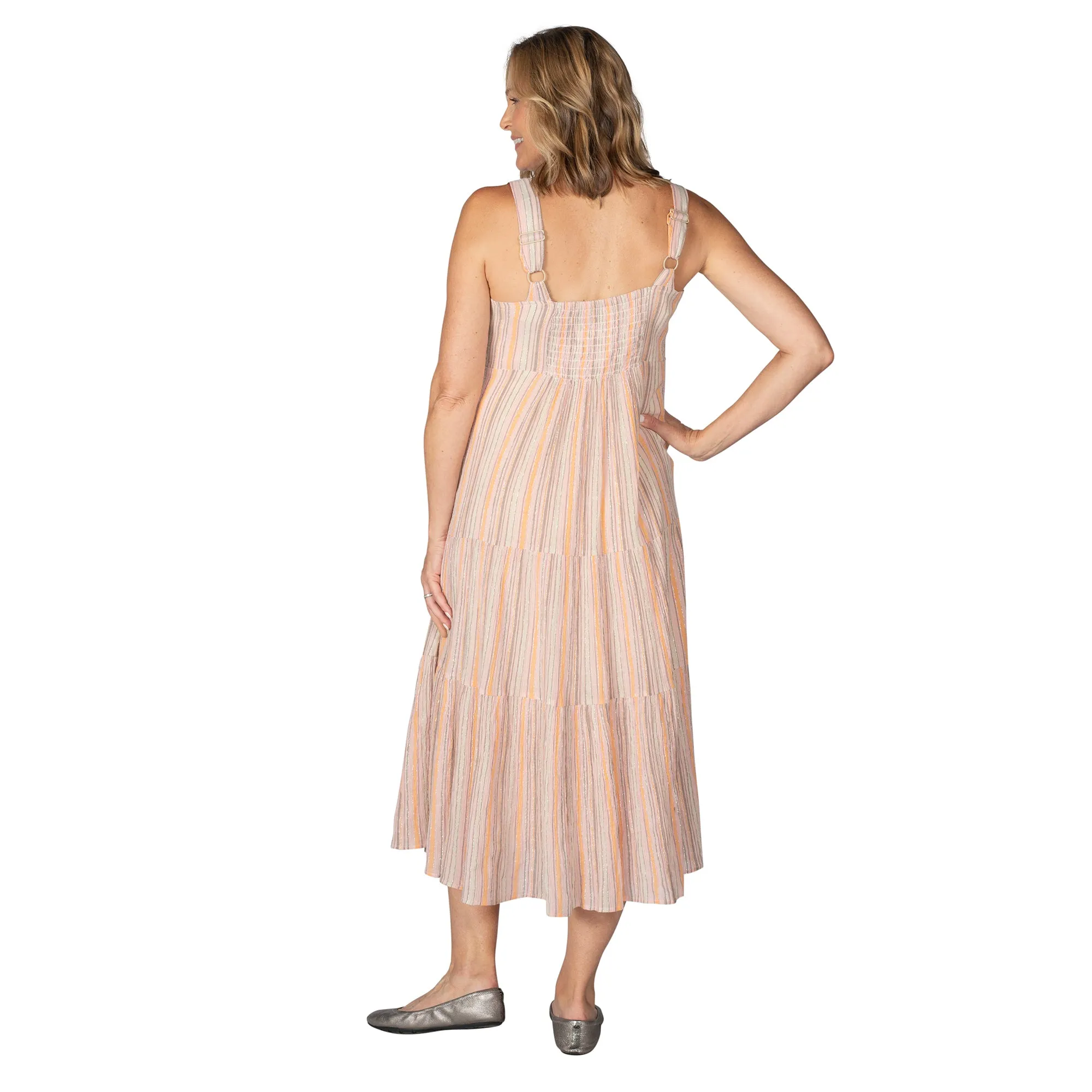 Multicolored Tiered Sun Dress