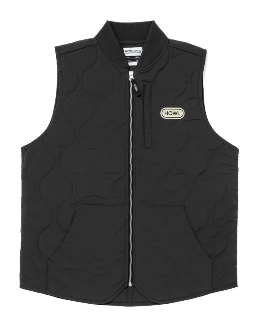 Onion Quilted Vest - Black