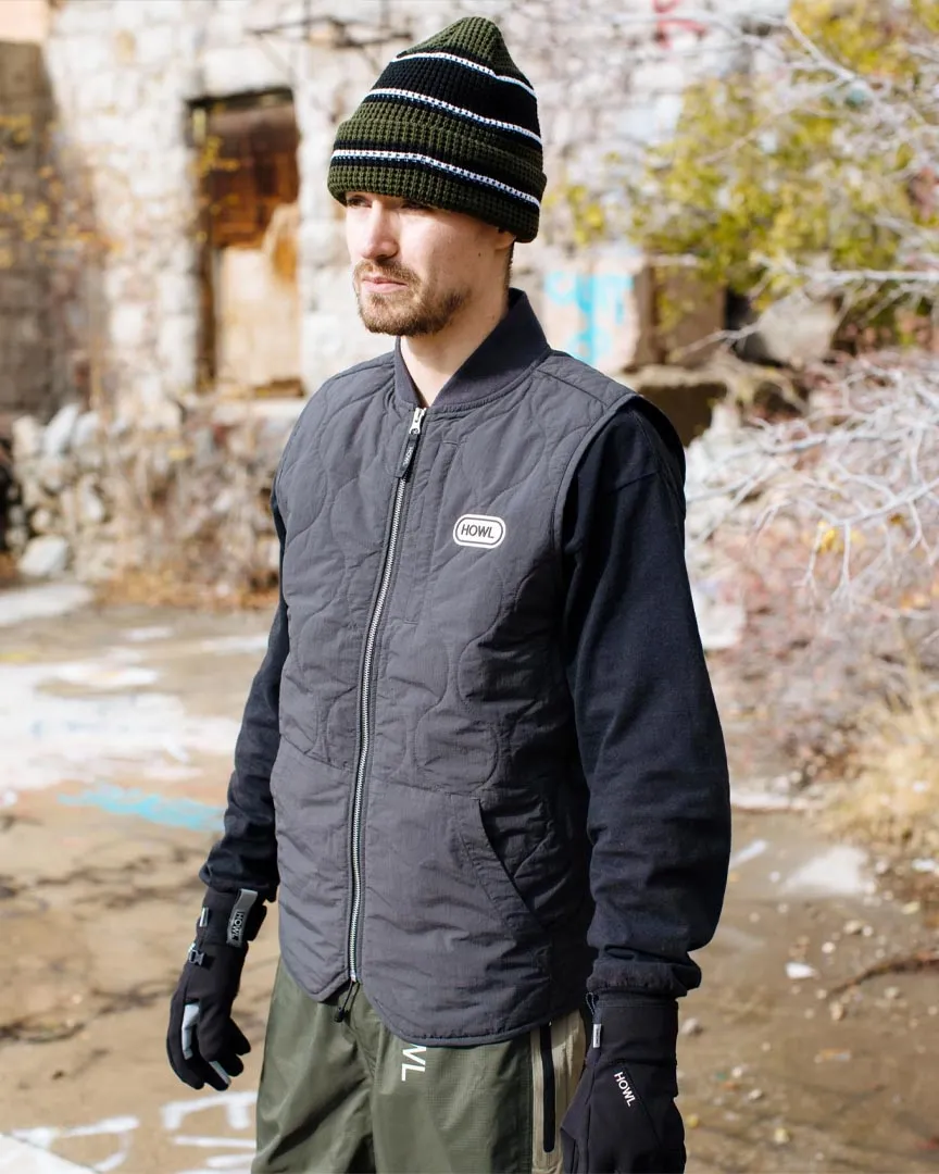 Onion Quilted Vest - Black