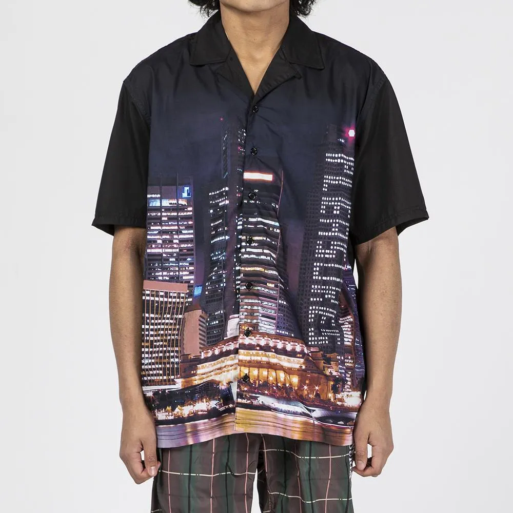 Pleasures Metro Button Up Shirt / Black