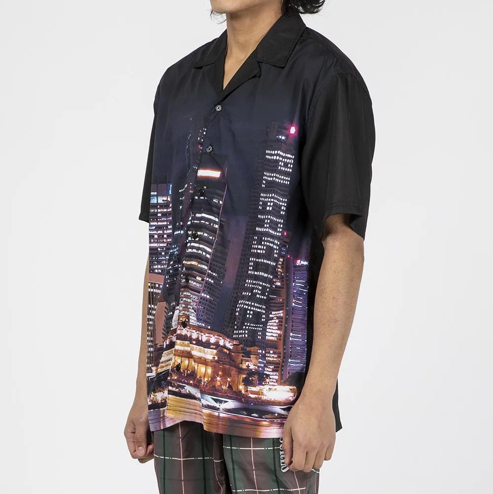 Pleasures Metro Button Up Shirt / Black