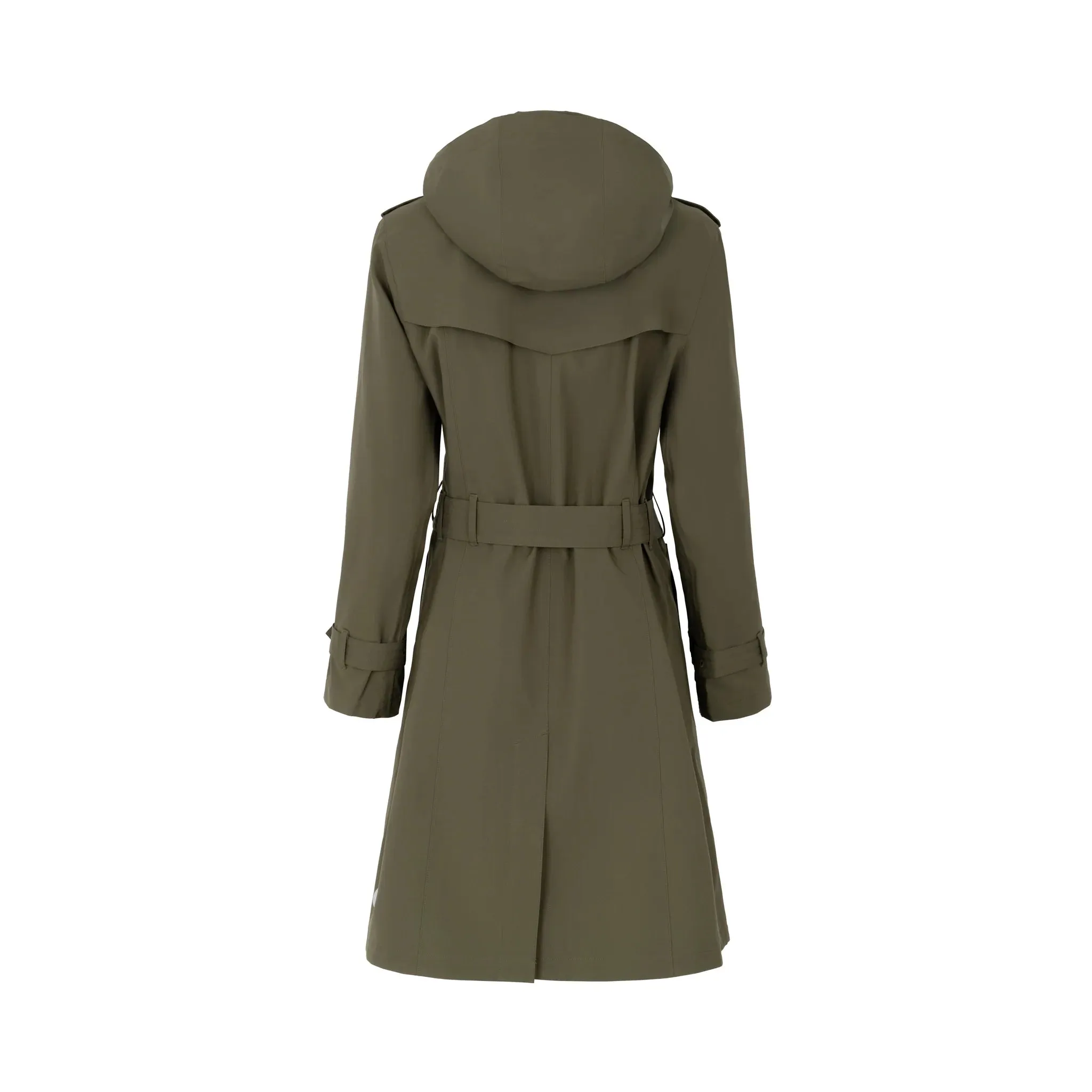 Regn Gill Trench Raincoat - Olive