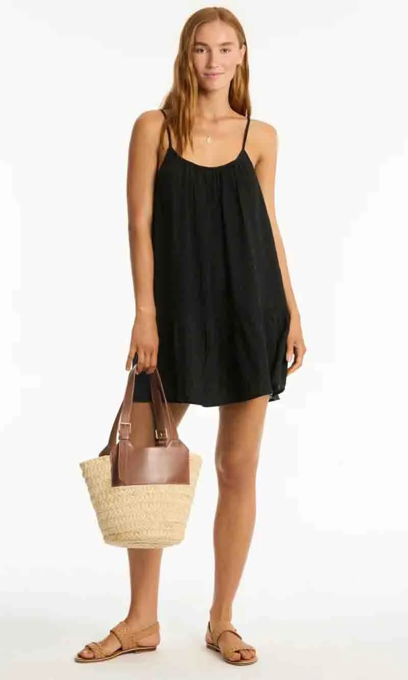 Sunset Short Sundress Black