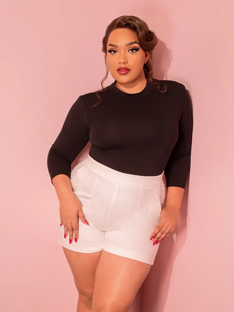Vixen Shorts in White - Vixen by Micheline Pitt