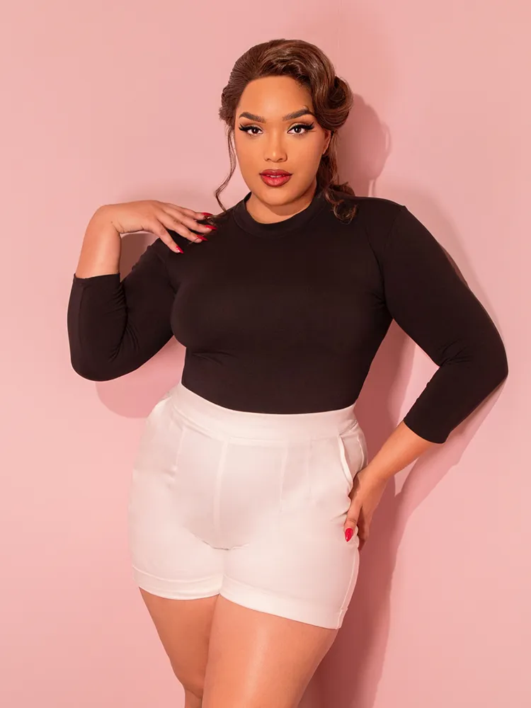 Vixen Shorts in White - Vixen by Micheline Pitt