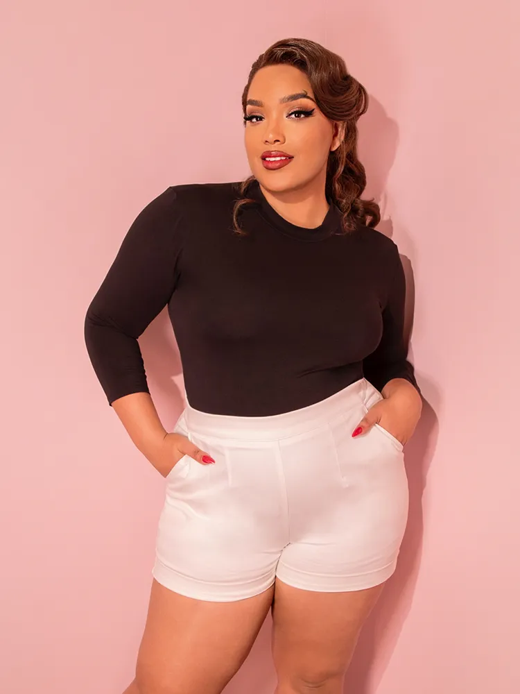Vixen Shorts in White - Vixen by Micheline Pitt