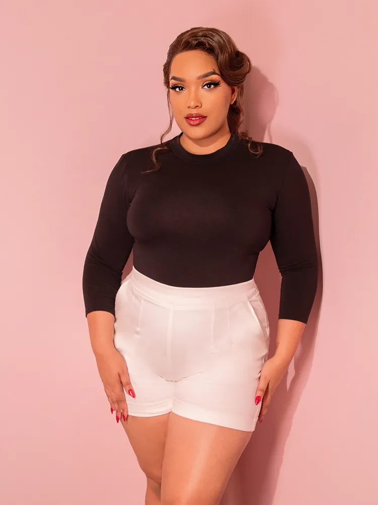 Vixen Shorts in White - Vixen by Micheline Pitt