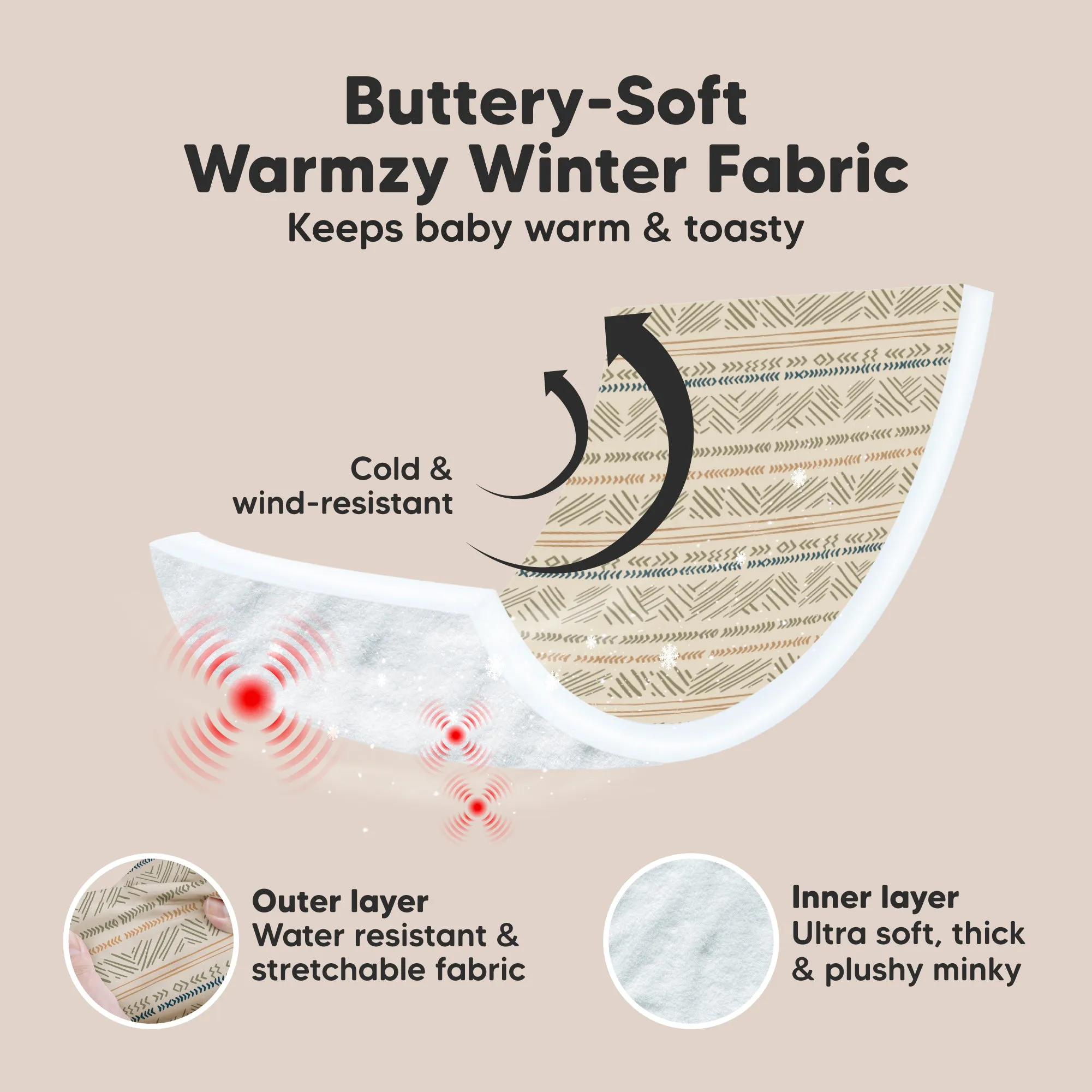 Warmzy Baby Car Seat Cover (Maya)