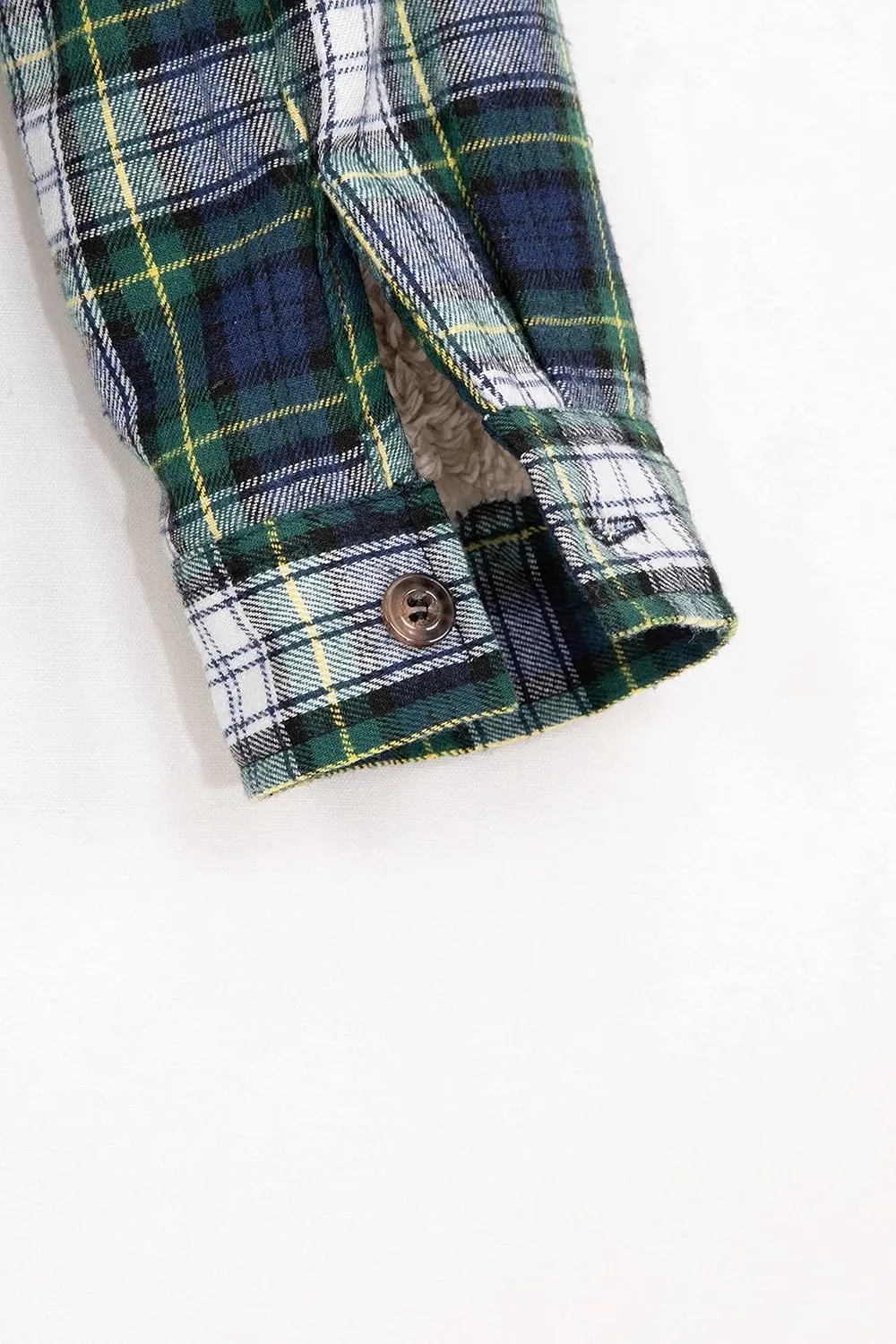 ZENTHACE Womens Sherpa Lined Flannel Jacket Full Zip Up Hooded Flannel Plaid Shirt Jacket with Side Pockets